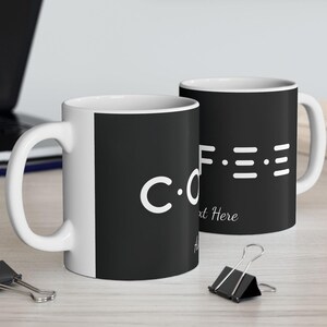 Personalized Ceramic Mug - Custom Coffee Mug, Unique Gift for Coffee Lovers, Creative Text Mug, Personalized Tea Mug, Office Mug