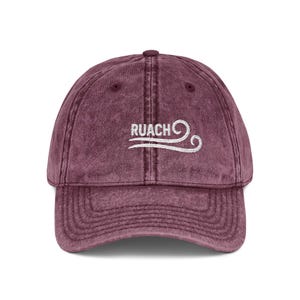 RUACH Vintage Embroidered Cap, Genesis 1:2 Spirit of God, Trendy Hat for Casual Wear, Gift for Friends, Summer Accessory, Outdoor Activities