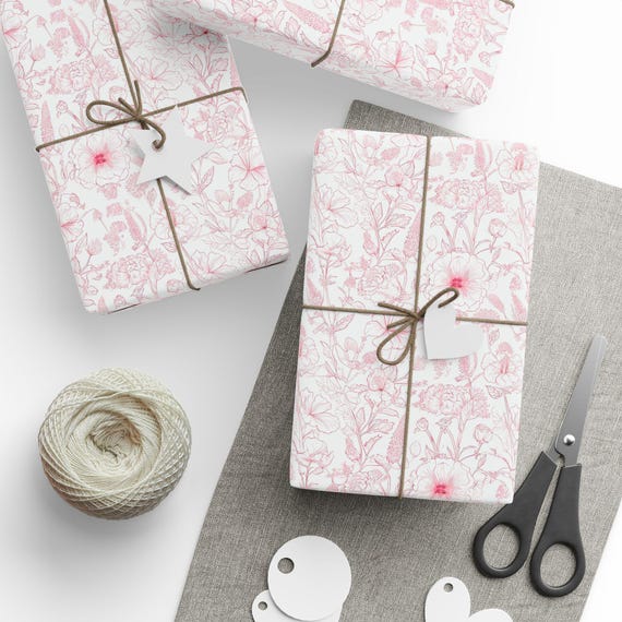 20 Pezzo Carta Regalo, Carta per Fiori, Decorazione Carta da Regalo, per Fiori, Matrimoni, Compleanni ( Rosa