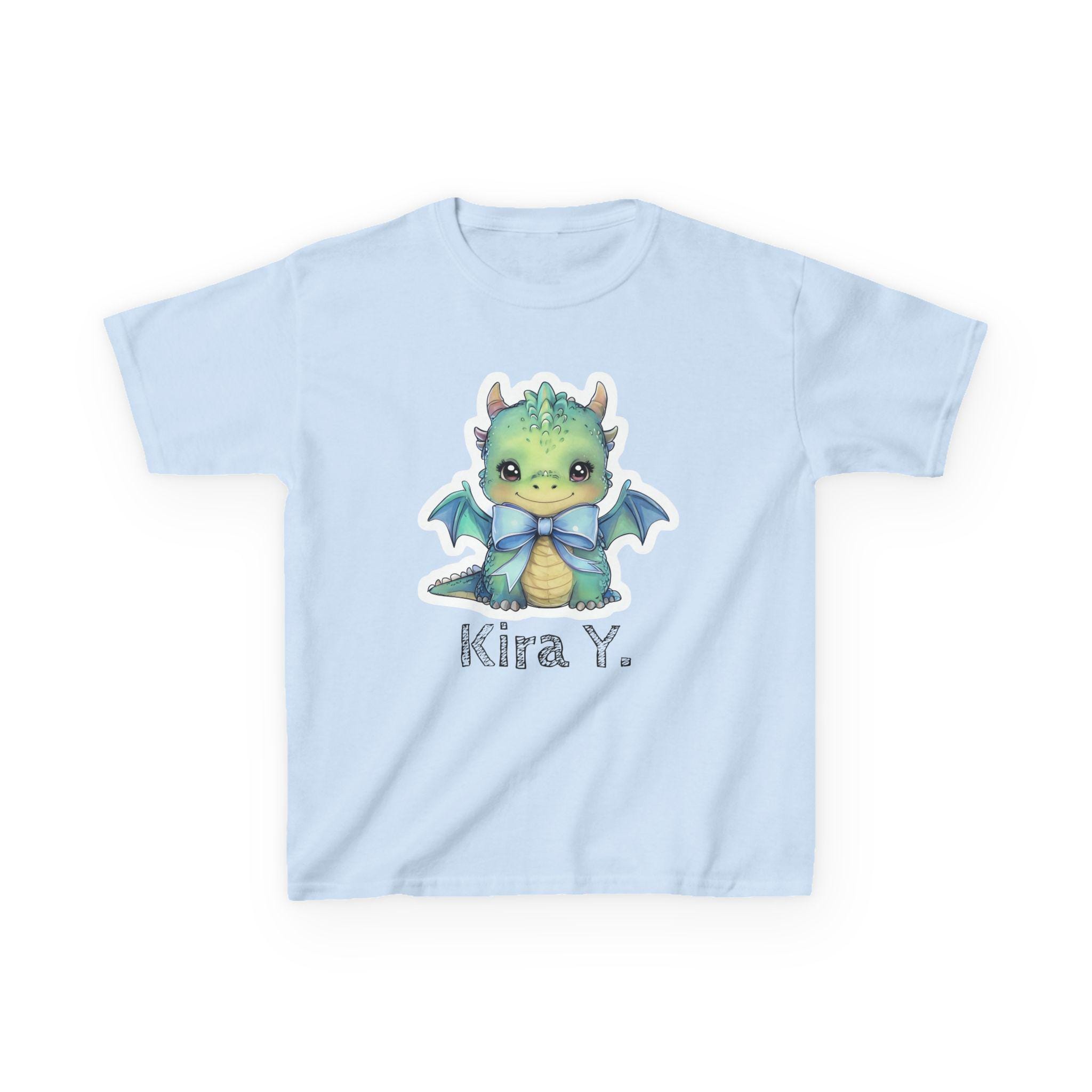 Adorable Dragon Kids Tee, Playful T-Shirt for Children, Cute Birthday Gift, Dragon Lover Apparel, Magical Top, Heavy Cotton, Gildan 5000B
