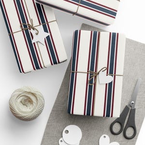 Rotolo di carta da regalo a righe moderne, per baby shower, carta da regalo, per la nascita di neonati, carta a righe per le feste, carta da regalo per neonati, 3 misure