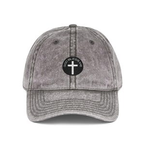 God Bless Me Embroidery Vintage Cap, Stylish Christian Hat, Retro Cotton Cap for Faith Lovers, Gift for Easter, Casual Everyday Wear
