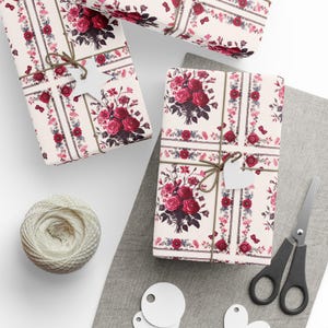 Papier do pakowania kwiatów, Eleganckie opakowanie na prezent, Urodziny, Ślub, Opakowania świąteczne, Rolki papieru do pakowania, Kobiece opakowanie na prezent