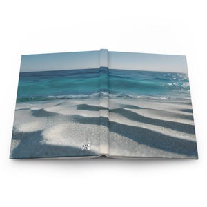 Coastal Waves Hardcover Journal, Ocean-Inspired Notebook, Beach-Themed Writing Journal, Travel Diary, Gift for Beach Lovers, 5.75&quot;x8&quot;