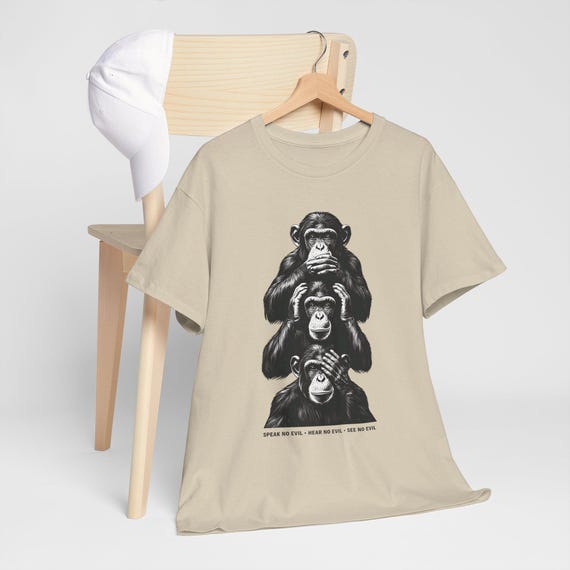 Speak No Evil / Hear No Evil / See No Evil, Funny Monkeys Tee