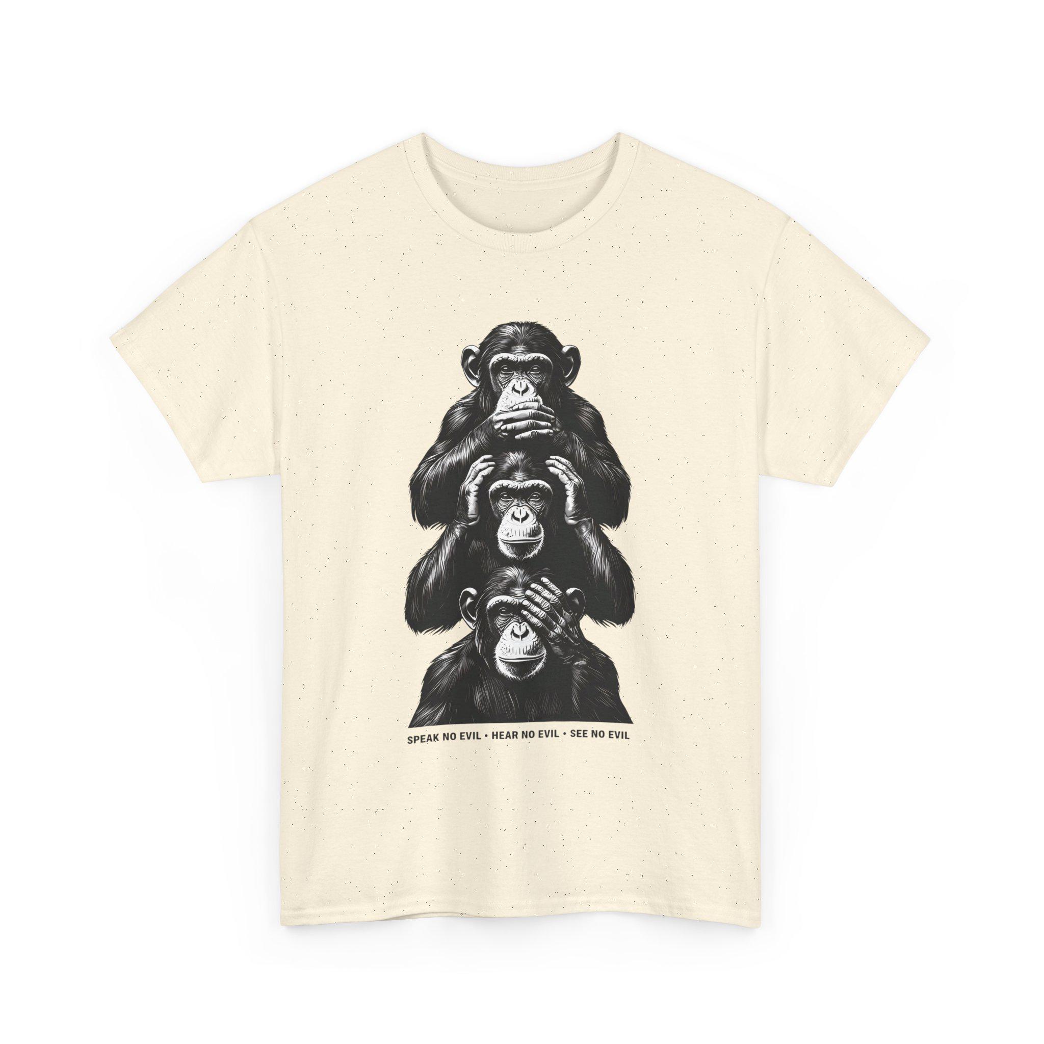 Speak No Evil / Hear No Evil / See No Evil, Funny Monkeys Tee 