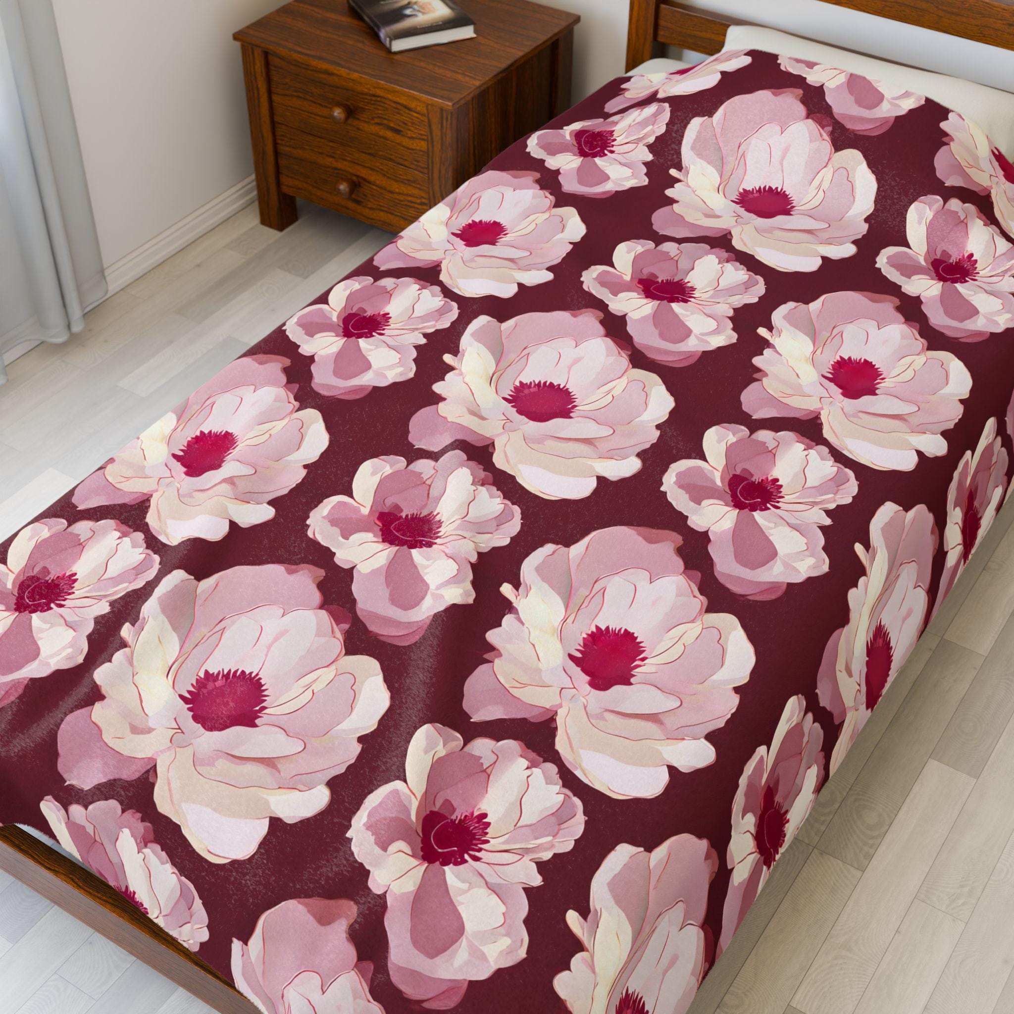 Homewish Coperta Floreale Paisley Vintage – Pile Morbido 152x203 Cm, Ideale Per Divano E Letto