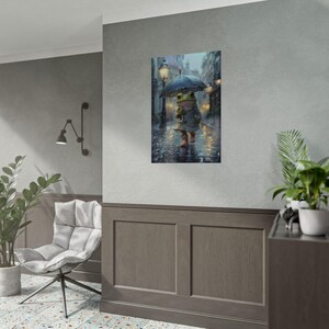 Charming Frog Illustration Rolled Poster, Whimsical Wall Art, Rainy Day Decor, Cute Animal Print, Gift for Kids, Nature Lovers image 7