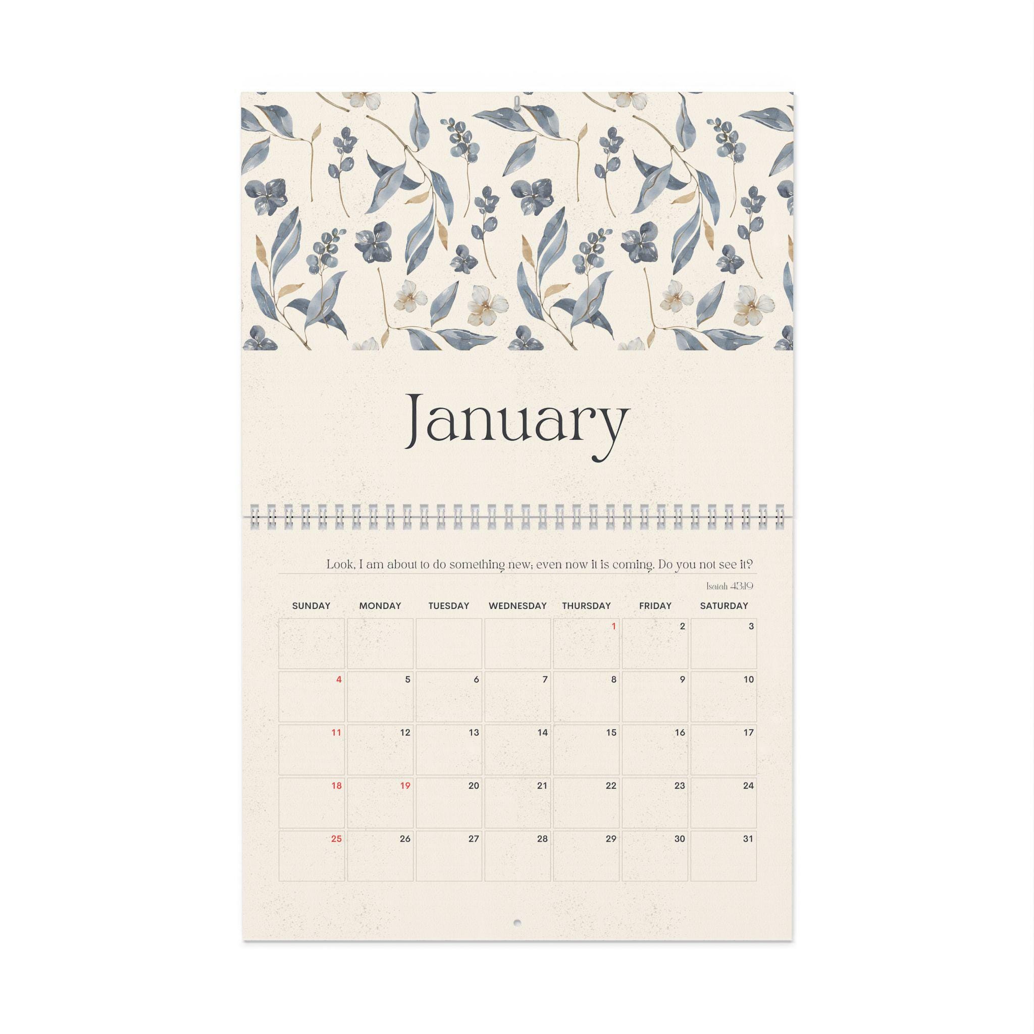 2026 Scripture Wall Calendar | 12 Bible Verses With Monthly Illustrated ...
