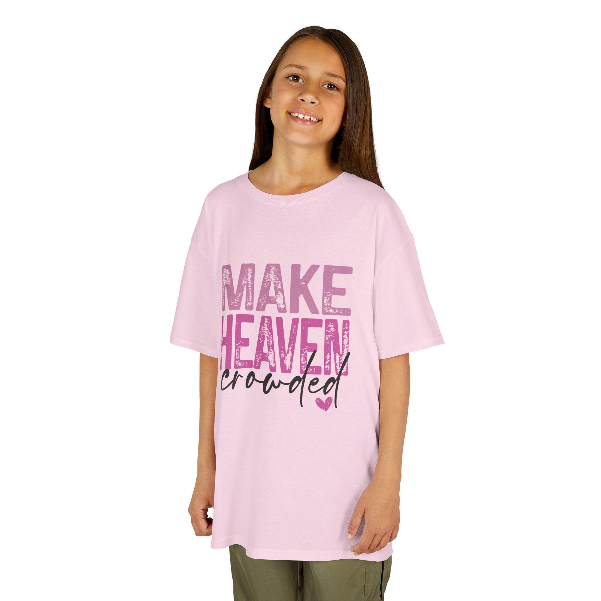 Make Heaven Crowded Kids Christian T-shirt: Faith-based Youth