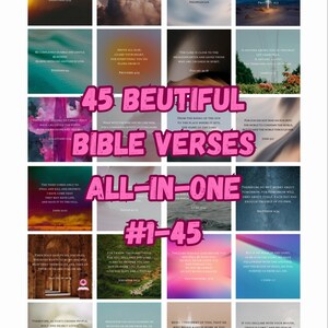 Cartões de versículos bíblicos para crianças | Fácil de memorizar | Conjunto de 45 | Baixar para impressão | NIV | Série 1-3 | #1-45