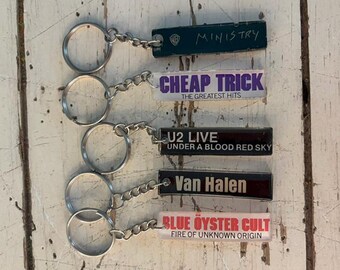 80s and 90s Cassette KeyChains