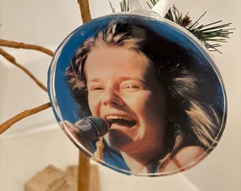 Adorno de resina hecho a mano de JANIS JOPLIN de la portada del álbum