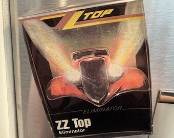 ZZ TOP Eliminator 80s Cassette Cover Magnet