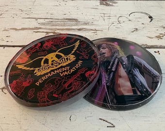 Aerosmith Permanente vakantie handgemaakte harsonderzetters/ornamenten van albumhoezen