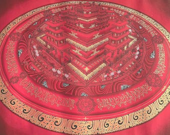 3D Kalachakra-mandala Thangka: Tibetaans boeddhistisch rad des tijds