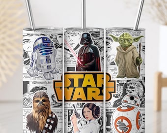 Bicchiere termico di Star Wars, Baby Yoda-Darth Vader-Chewbacca, tazza isolante fantascientifica da 590 ml, tazza da viaggio Grogu, regalo per i fan di Star Wars