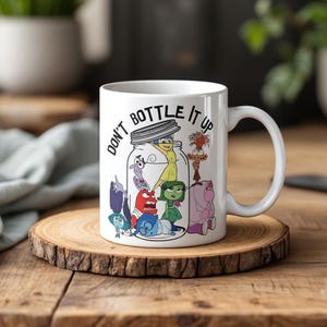 Emotions Jar Mug, Funny Feelings Ceramic Cup, Motivational Tea Cup Gift