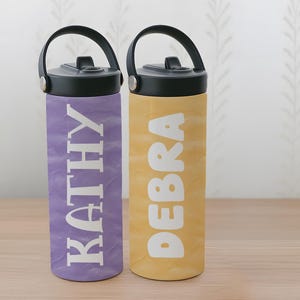 Customizable Kids Tumbler With Foldable Straw, Personalized Kids Water Bottle, Back To School Gift, Trendy Kids Cup, Children Name Tumbler