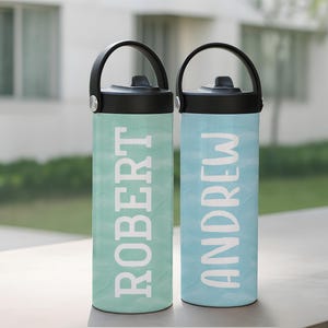 Customizable Kids Tumbler With Foldable Straw, Personalized Kids Water Bottle, Back To School Gift, Trendy Kids Cup, Children Name Tumbler