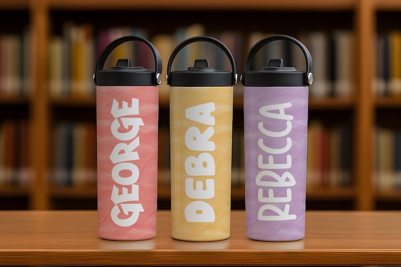 Customizable Kids Tumbler With Foldable Straw, Personalized Kids Water Bottle, Back To School Gift, Trendy Kids Cup, Children Name Tumbler
