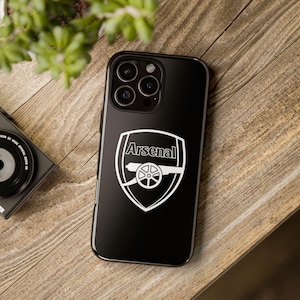 Arsenal-emblem mobilskal | iPhone 17 16 15 14 13 12 11 Pro Max | Samsung S 26 25 24 23 22 21 20 Ultra