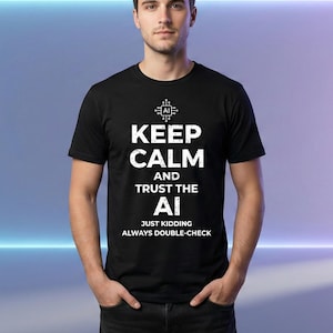 Funny AI Programmer T-Shirt, Tech Humor Gift