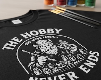 Miniature Painter shirt, Wargaming hobby, Tabletop gaming apparel