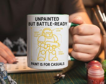 Miniature Painting Mug Paint Is For  Casuals , War Gaming Tabletop Role Playing Coffe Cup