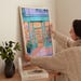 Pastel Bookstore Illustration | Digital Art Print of Cozy Library ...