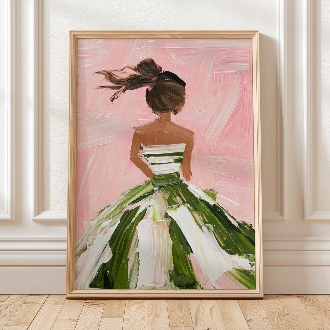 Elegant Woman Art Print, Pink and Green Dress Wall Art, Modern Painting, Abstract Feminine Print, Modern Home Decor, Digital Download - Etsy Elegant Woman Art Print, Pink and Green Dress Wall Art, Modern Painting, Abstract Feminine Print, Modern Home Decor, Digital Download - Etsy