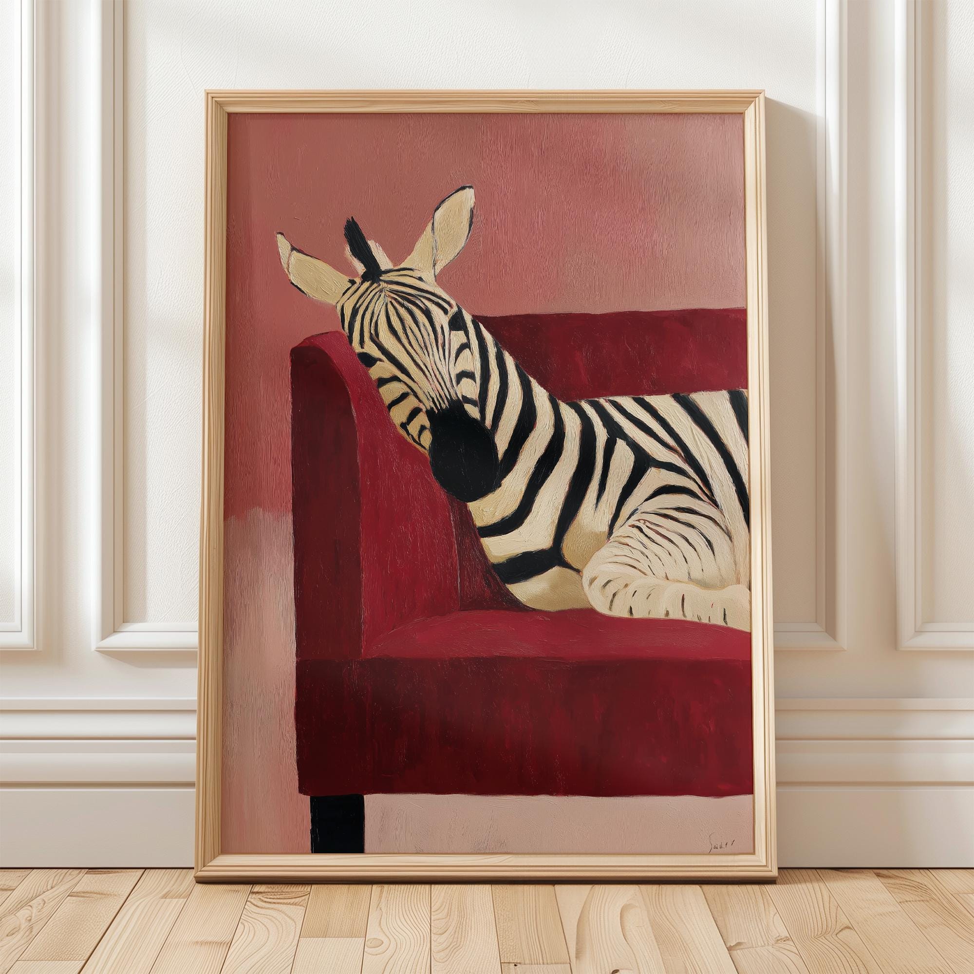 ZEBRE ZEBRA STYLE COLORED Giant Poster Home Deco Salon