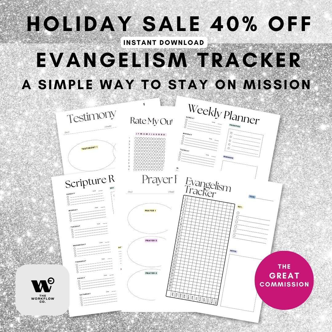 Beginner Evangelism Toolkit and Planner Bundle Faith in Action ...