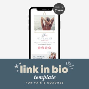 Link in Bio Landing Page | Stan Store Dupe | Instagram Bio Link | Website Canva Template | Linktree Bio Page | Sales Funnel | EAF03