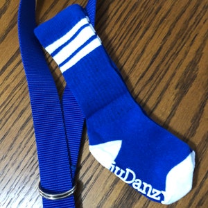 Infant Boys or Girls Royal Blue Baseball Belt and Socks set, belt/socks combo, baseball uniform accessories, Socks 0-6 or 6-12 month