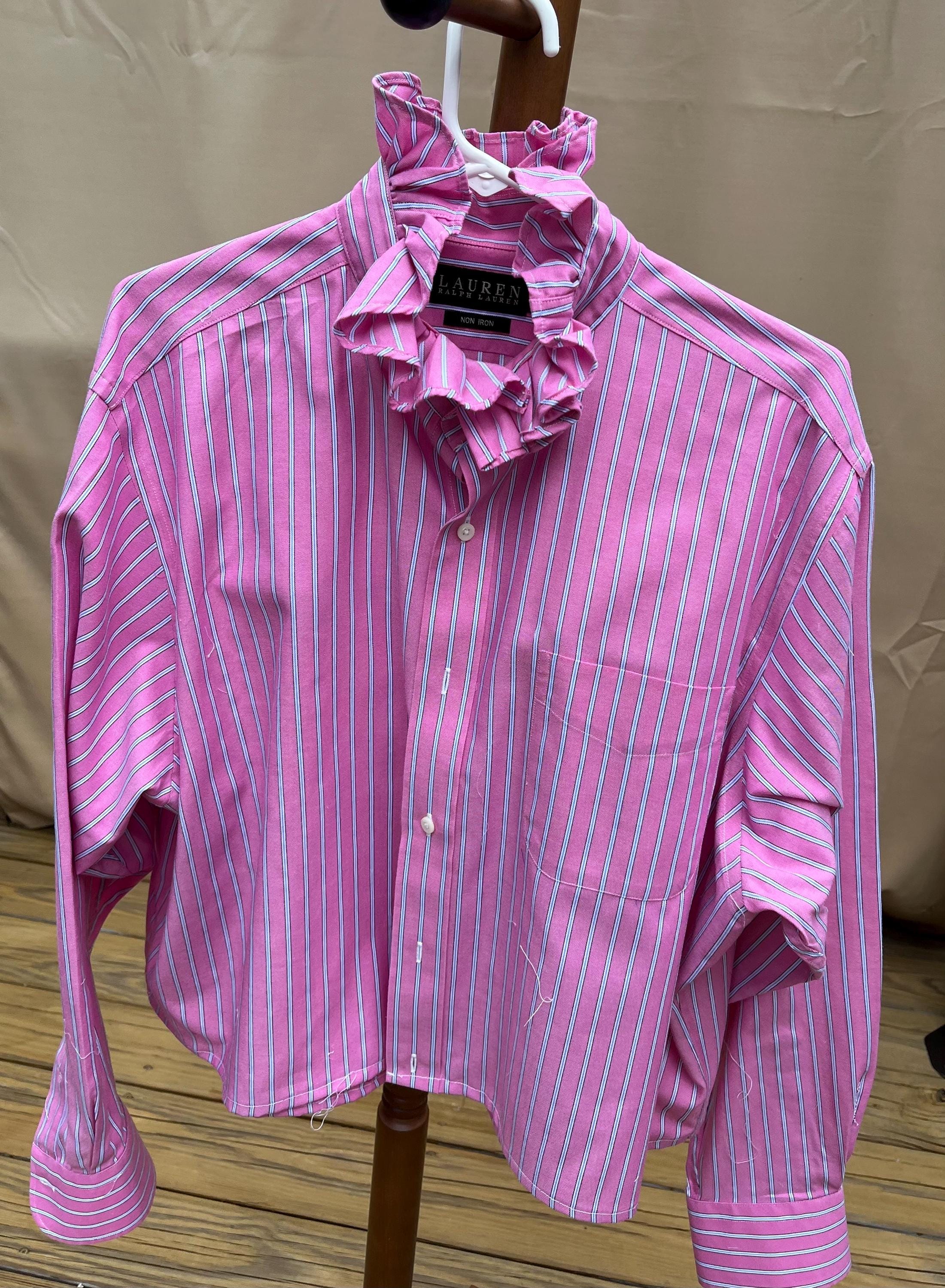 Ralph Lauren Ruffle Shirt - Etsy