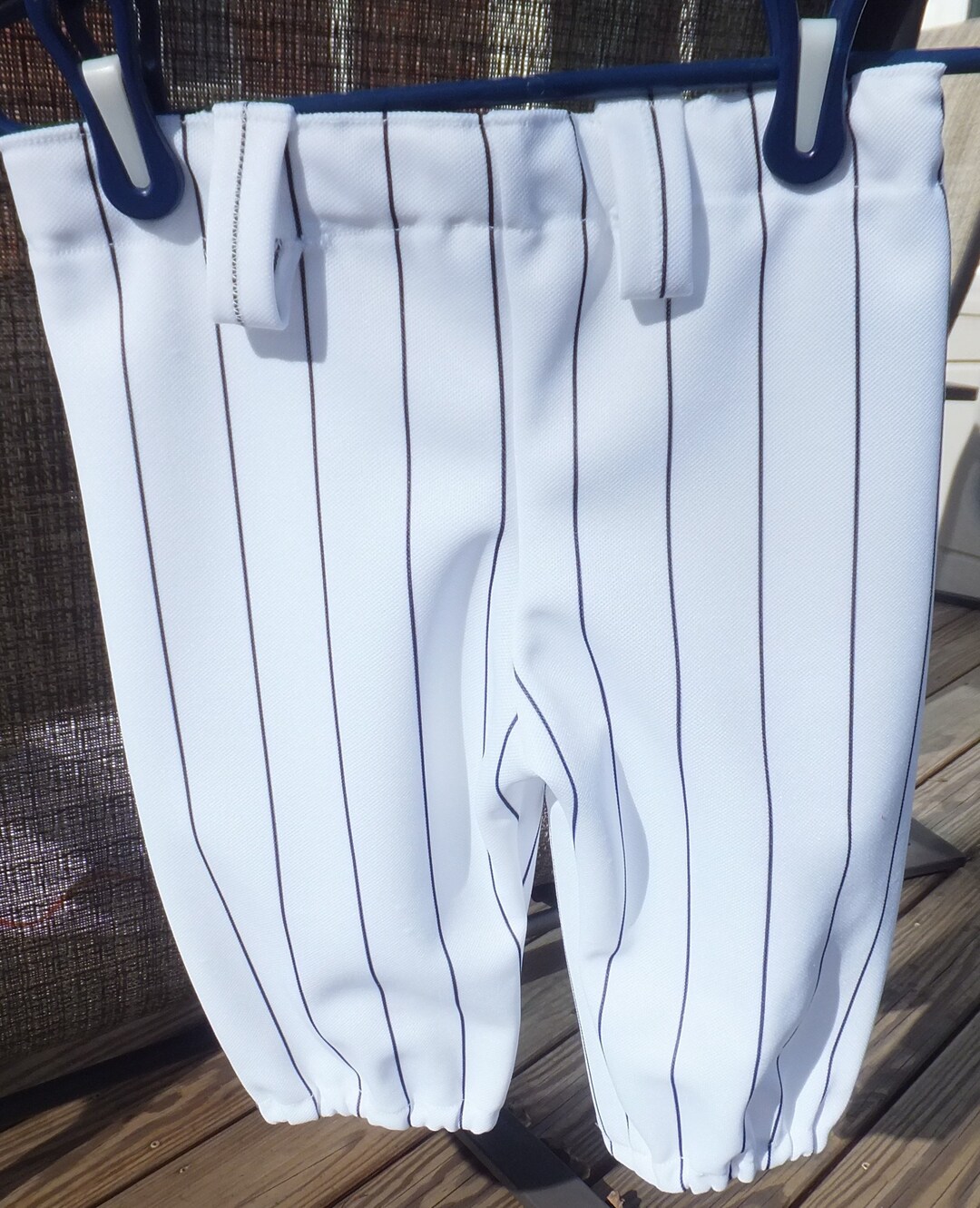 Toddler Black and White Pinstripe Baseball Pants Shorter Etsy