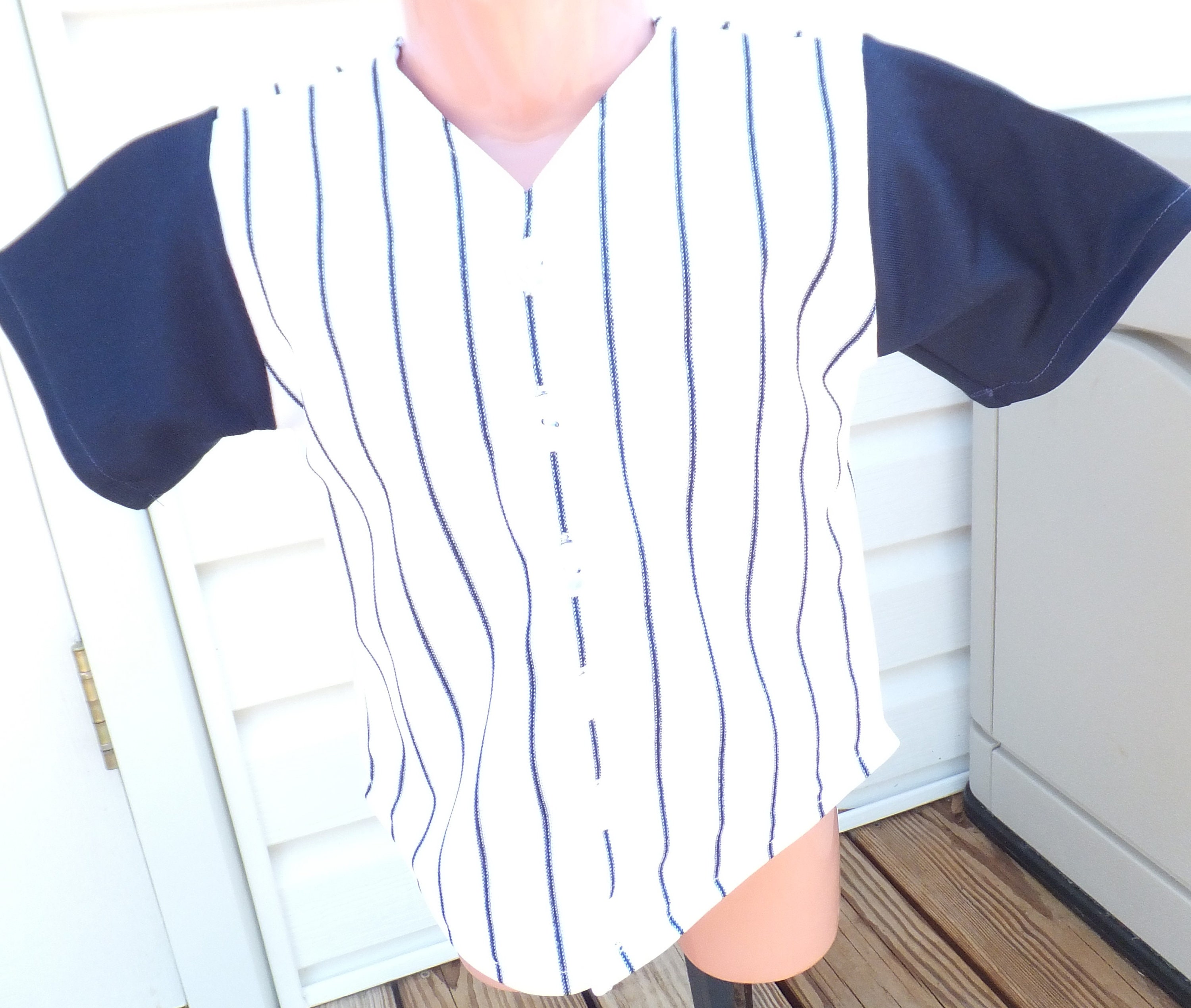 toddler pinstripe baseball jersey