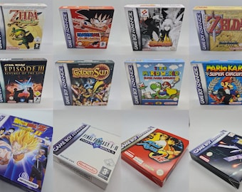 Game Boy Advance - European version (FR) - Reproduction box with decorative GBA design - Superior quality