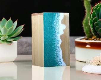 Handcrafted Wooden Cremation Urn Box: Personalized Memorial Keepsake