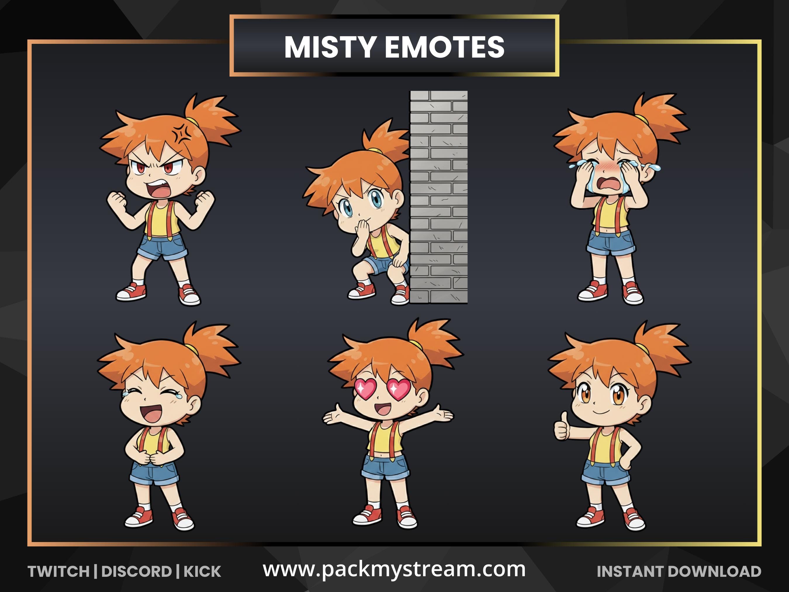 Cute Anime Girl Emotes for Twitch Discord & Kick | 6 Cute Anime Stream ...