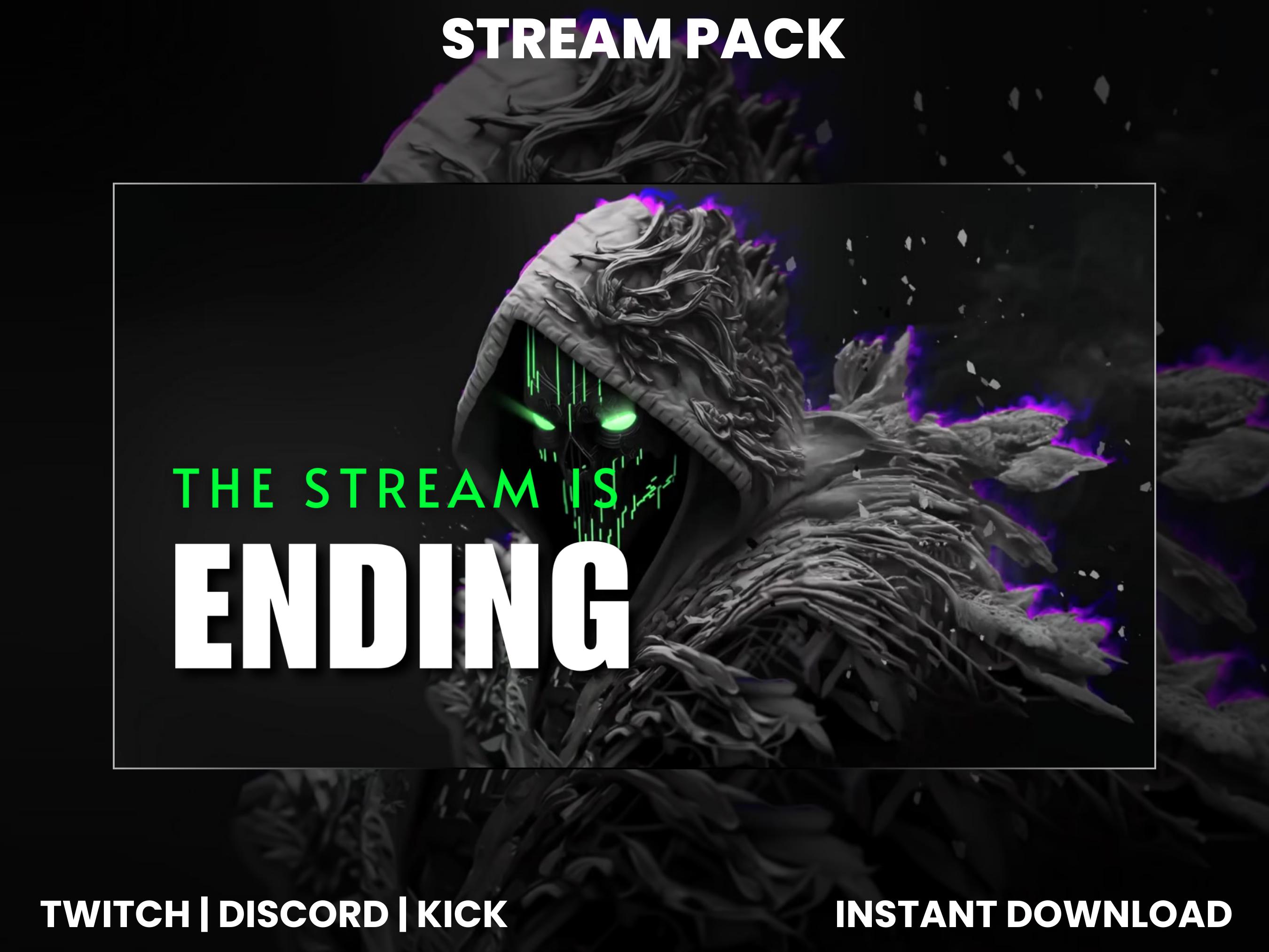 Grim Reaper Twitch Stream Pack | Animated Screen | Webcam Overlay ...