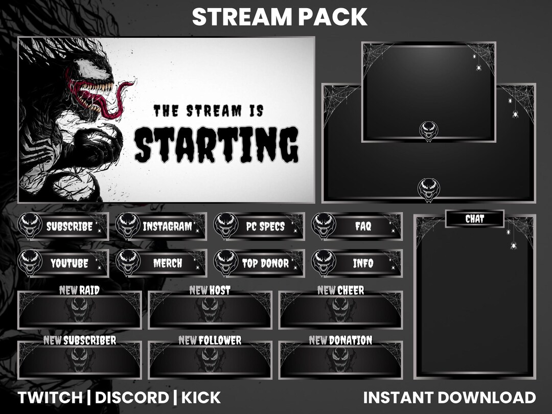 Animated Twitch Stream Pack | Twitch Screen Overlay | Animated Screens ...