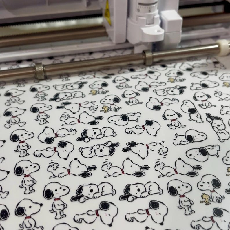 Snoopy Sticker Flakes | 20pc White Puppy Character Stickers Diecut Vinyl For Journals Planners Sketchbooks Kawaii Fanart image 7