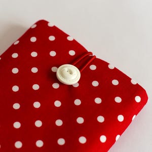 Polka Dots Kobo Libra Colour Case Padded Kobo Clara Colour/BW Sleeve Kobo Libra 2 Fabric Case Kobo Sage Travel Case-Shock Absorbent Padding