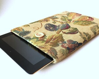 Custom Size 11 inch Laptop Sleeve, 11 inch ChromeBook Sleeve, 10-11 inch Tablet Sleeve -SUPERIOR Shock Absorbent Foam Padding - Fruits