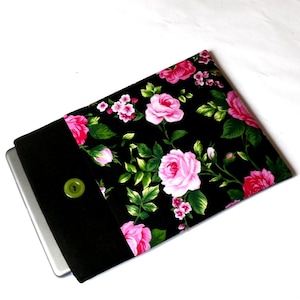 Kobo Sleeve with Pocket Roses Kobo Libra Colour Case Floral Kobo Clara Colour Case Kobo Clara BW Sleeve Kobo Libra 2 Case-Shockproof Padding