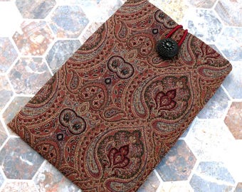 Paisley Padded Kobo Case, Shockproof E-Reader Cover for Kobo Clara BW, Kobo Libra Colour, Handmade Fabric Book Sleeve
