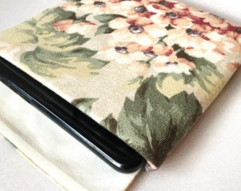 iPad Mini 7 Case with Flap (A17 Pro) Flower iPad Mini 6th generation Case Girl iPad Mini Sleeve Floral Gift for Her-Shock Absorbent Padding