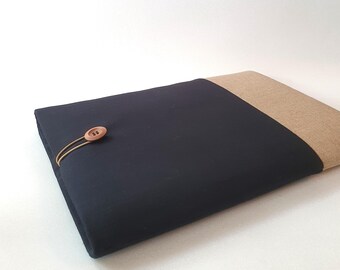 Custom Size 11 inch Laptop Sleeve, 11 inch ChromeBook Sleeve, 10-11 inch Tablet Sleeve -SUPERIOR Shock Absorbent Foam Padding - Linen
